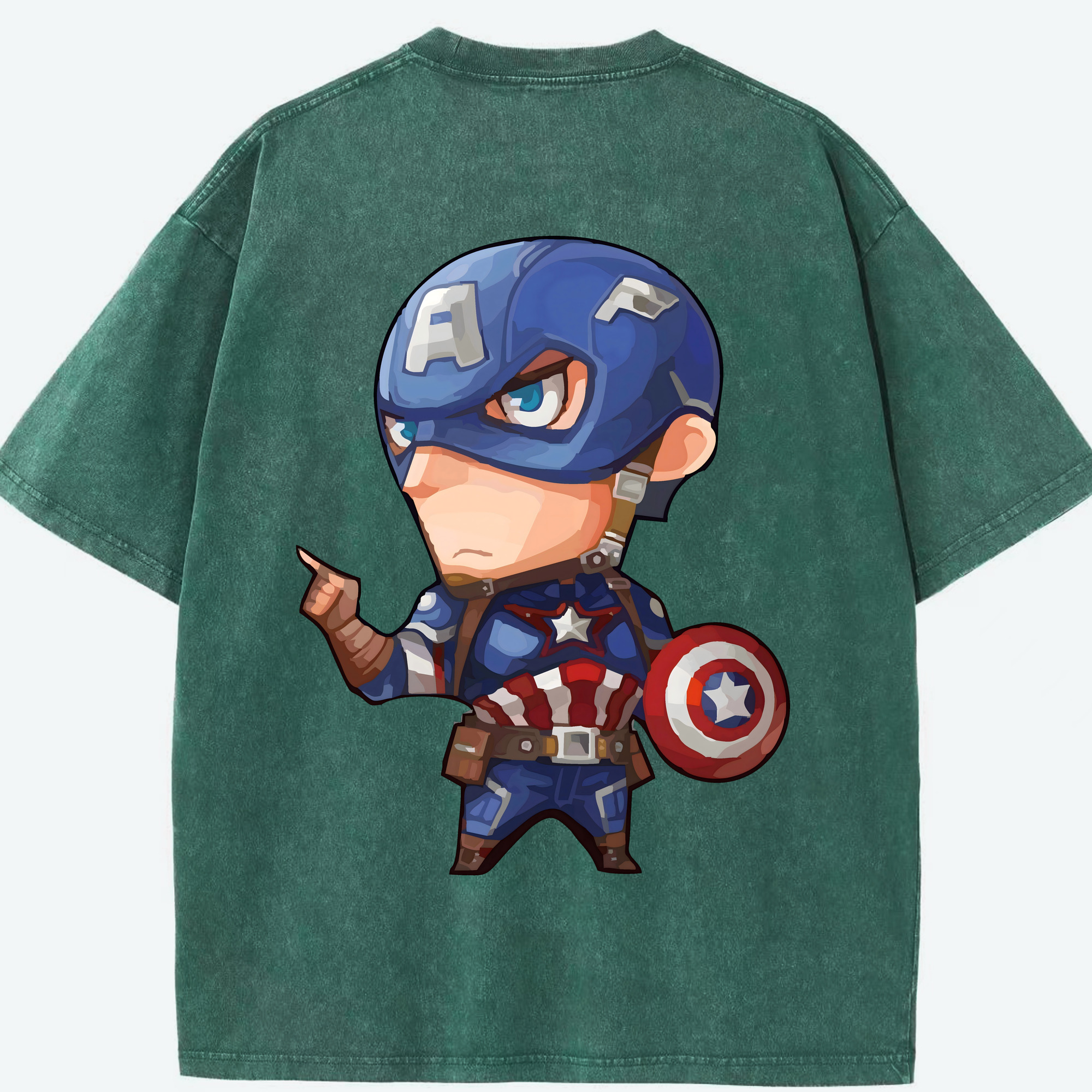 （画像用） アベンジャーズ The Avengers 綿100% ヴィンテージ風 半袖Tシャツ（背面プリント）